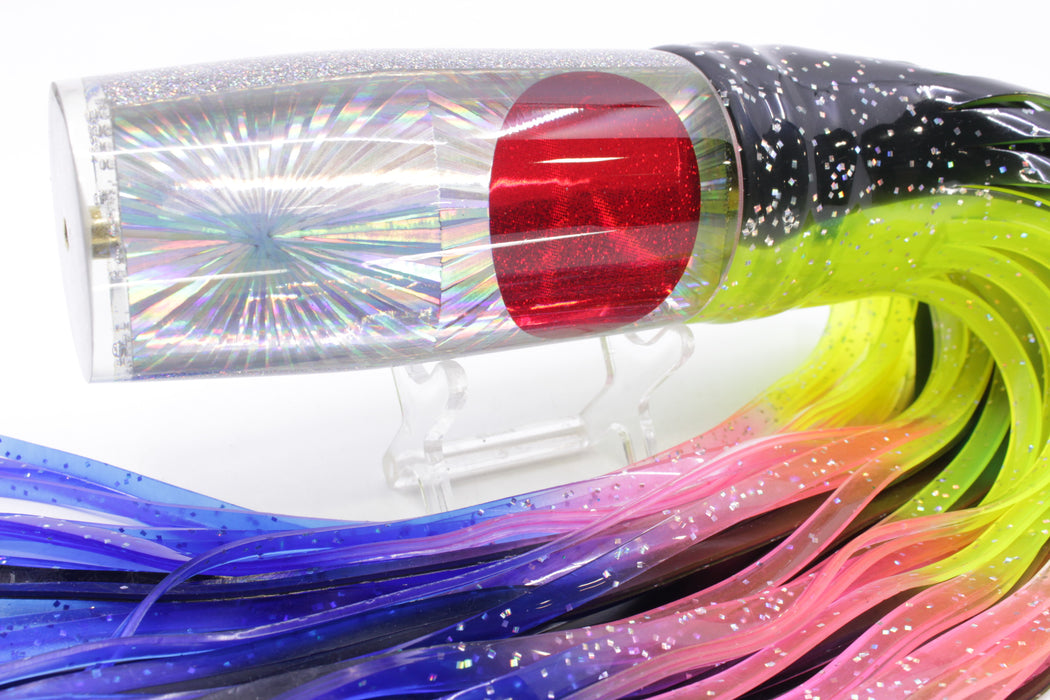 Koya Lures Silver Rainbow Starburst Red Eyes Hard Head 14" 14.5oz Skirted Magic Johnson