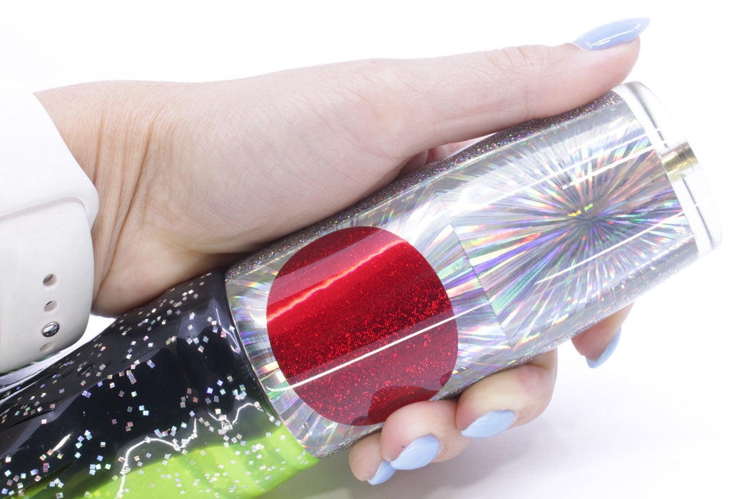 Koya Lures Silver Rainbow Starburst Red Eyes Hard Head 14" 14.5oz Skirted Magic Johnson