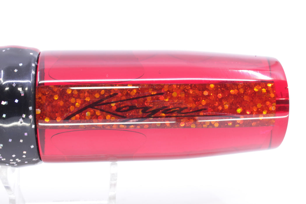 Koya Lures Red Rainbow Diamonds Red Eyes Hard Head 14" 14.5oz Skirted Black/Red
