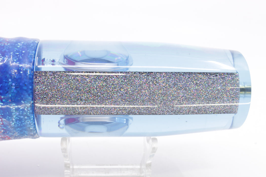 Koya Lures Ice Blue Rainbow Doll Eyes Hard Head 14" 14.5oz Skirted Blue Dots/Pink