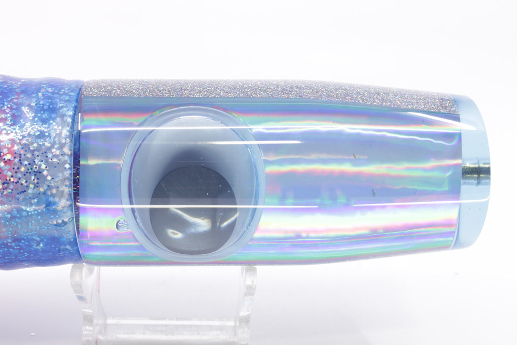 Koya Lures Ice Blue Rainbow Doll Eyes Hard Head 14" 14.5oz Skirted Blue Dots/Pink