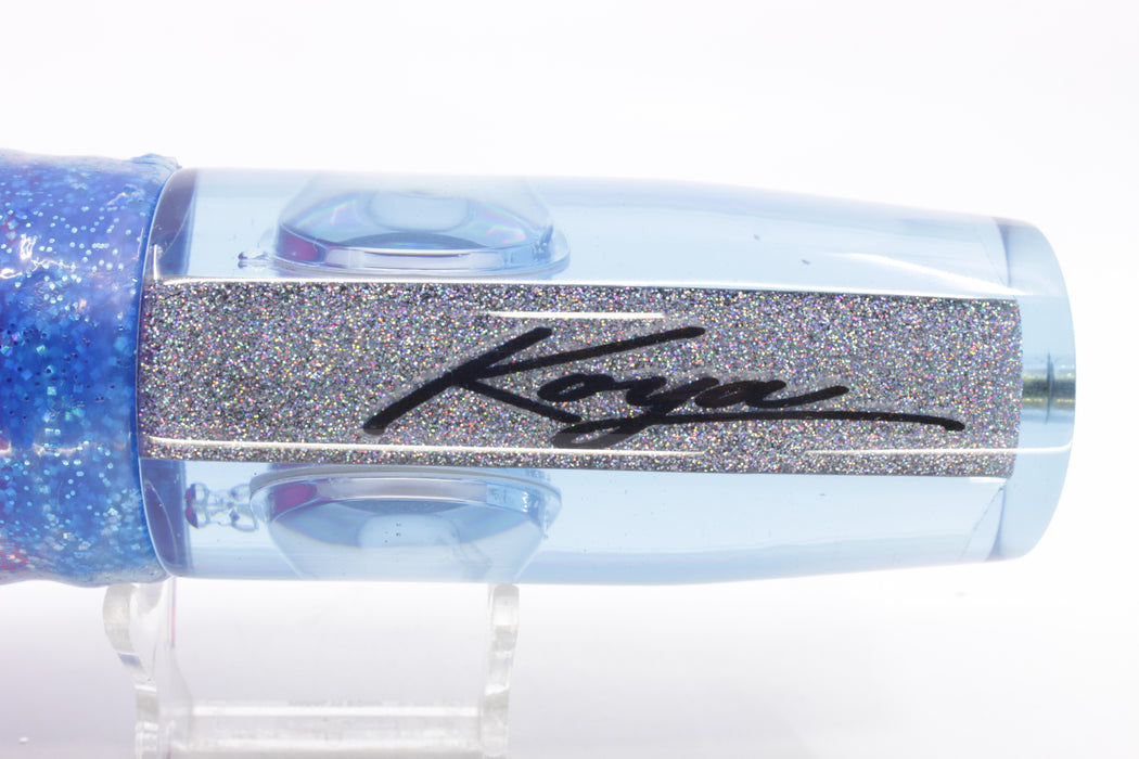 Koya Lures Ice Blue Rainbow Doll Eyes Hard Head 14" 14.5oz Skirted Blue Dots/Pink