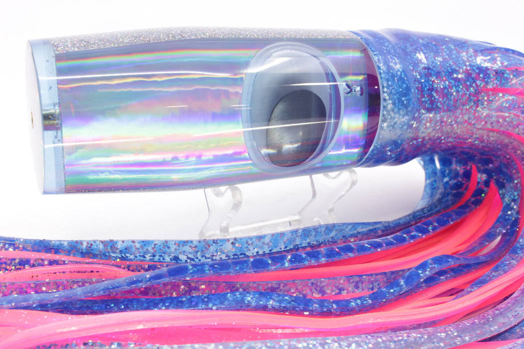 Koya Lures Ice Blue Rainbow Doll Eyes Hard Head 14" 14.5oz Skirted Blue Dots/Pink