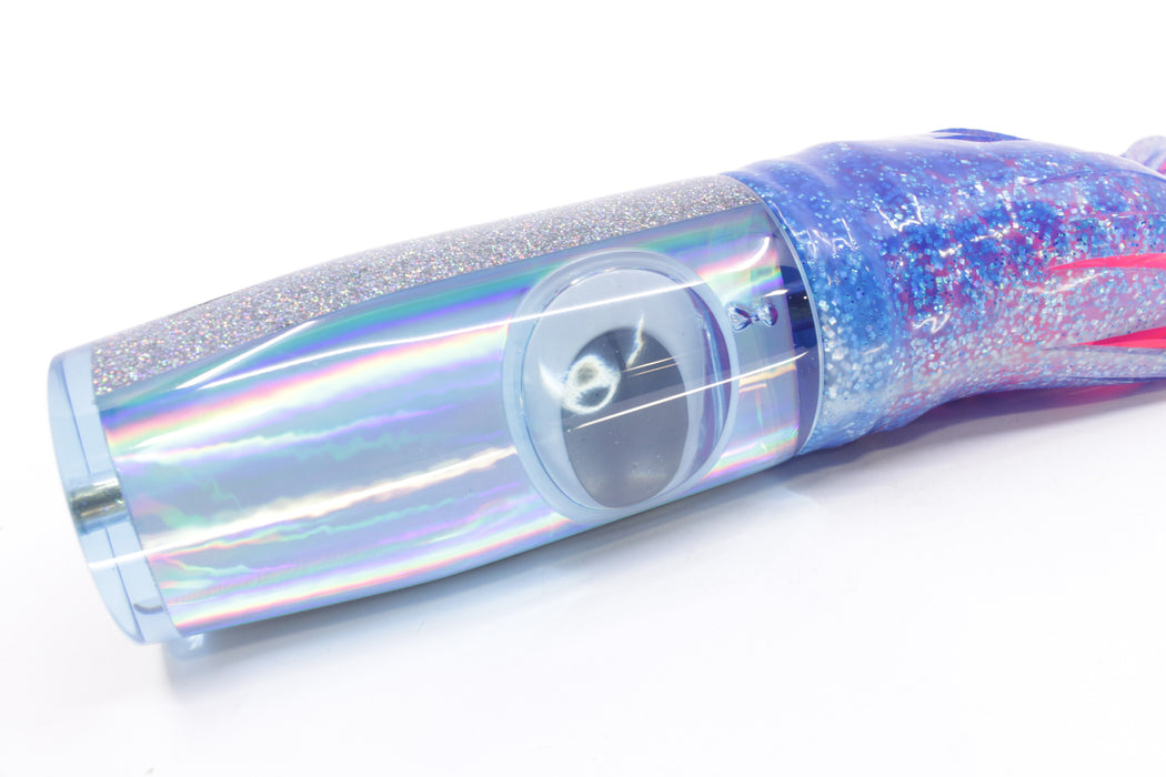 Koya Lures Ice Blue Rainbow Doll Eyes Hard Head 14" 14.5oz Skirted Blue Dots/Pink