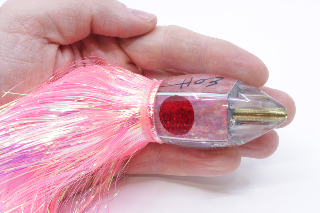 Marlin Magic Lures Pink Awabi Jumbo Jetted Teardrop AP Bullet 9" 5.2oz Flashabou