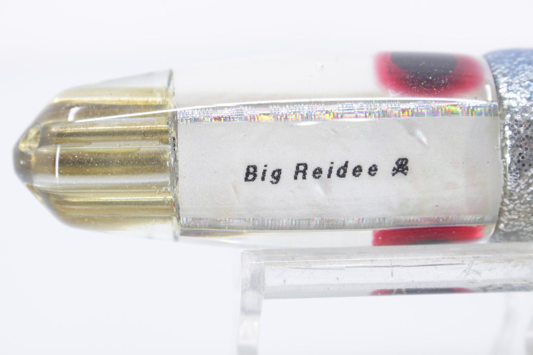Big Reidee Silver MOP Silver Rainbow 4-Hole Bullet 9" 6oz Skirted Evil