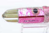 Big Reidee Pink-White-Gold Liquid Squid MOP 4-Hole Bullet 9" 6oz Skirted #1