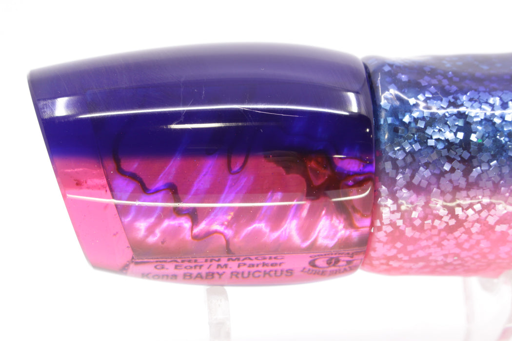 Marlin Magic Pink Abalone Blue Back Baby Ruckus 10" 6.5oz Skirted Blue-Pink