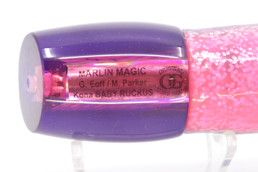 Marlin Magic Pink Abalone Blue Back Baby Ruckus 10" 6.5oz Skirted Blue-Pink