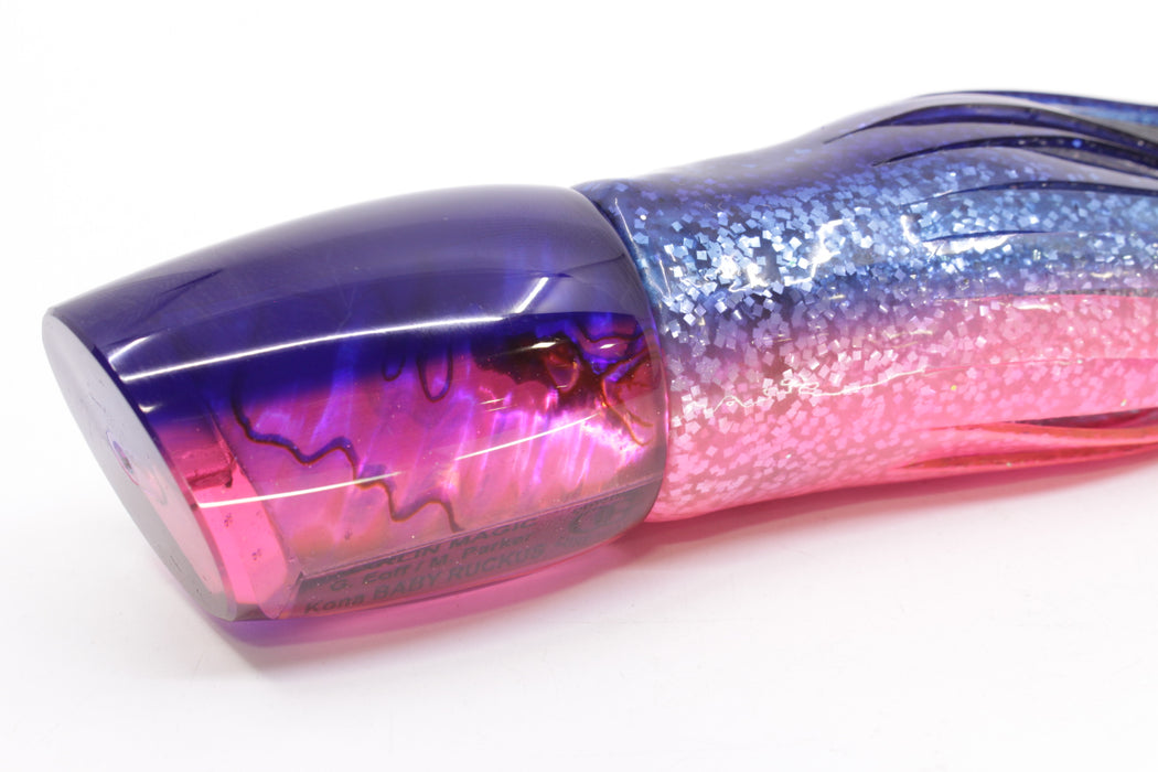 Marlin Magic Pink Abalone Blue Back Baby Ruckus 10" 6.5oz Skirted Blue-Pink