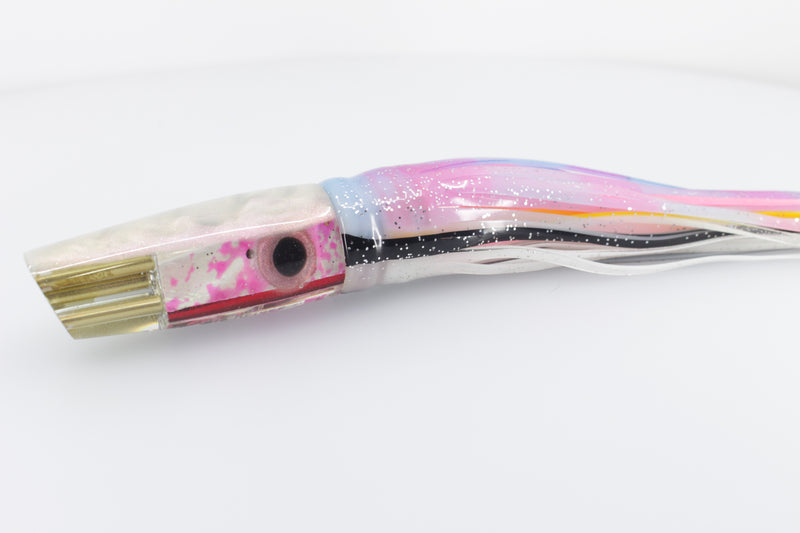 Big Reidee Pink-White-Gold Liquid Squid MOP 4-Hole Cut Face 9" 6oz Skirted Gay Bob EZ-K