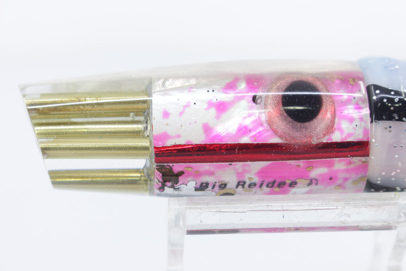 Big Reidee Pink-White-Gold Liquid Squid MOP 4-Hole Cut Face 9" 6oz Skirted Gay Bob EZ-K