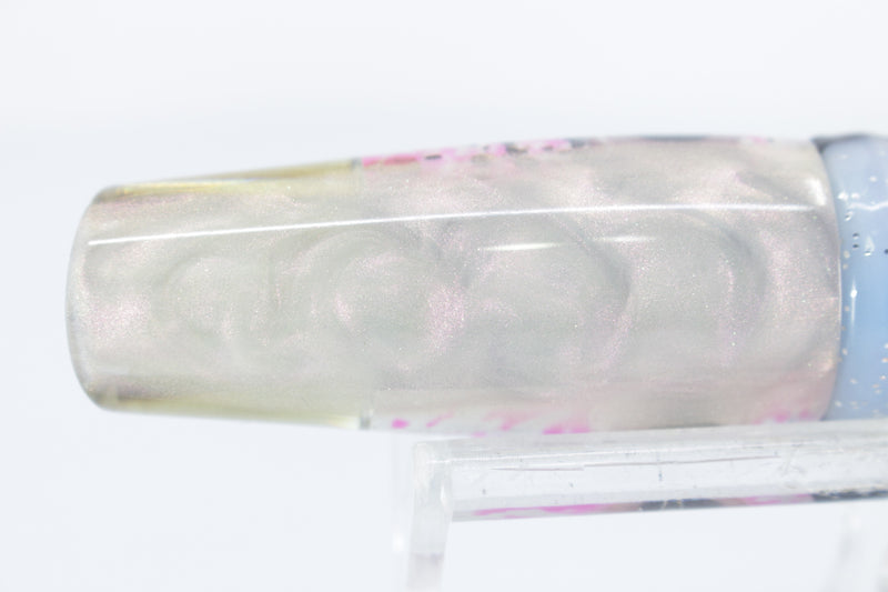 Big Reidee Pink-White-Gold Liquid Squid MOP 4-Hole Cut Face 9" 6oz Skirted Gay Bob EZ-K