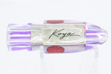 Koya Lures White MOP Purple Back Red Eye 4-Hole Bullet 6" 3oz