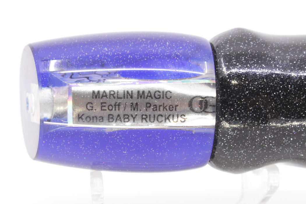 Marlin Magic White Abalone Blue Back Red Eyes Baby Ruckus 10" 5oz Vinyl Black