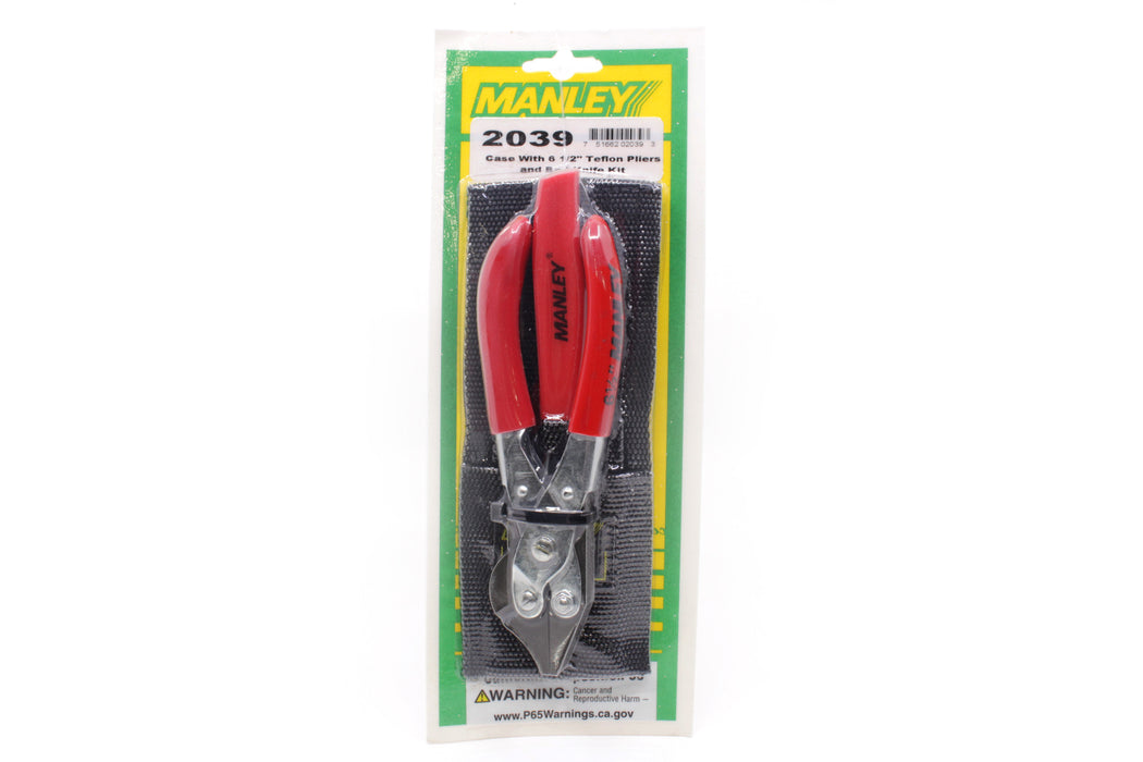 Manley 6-1/2" Teflon Pliers & Bait Knife Kit with Case #2039