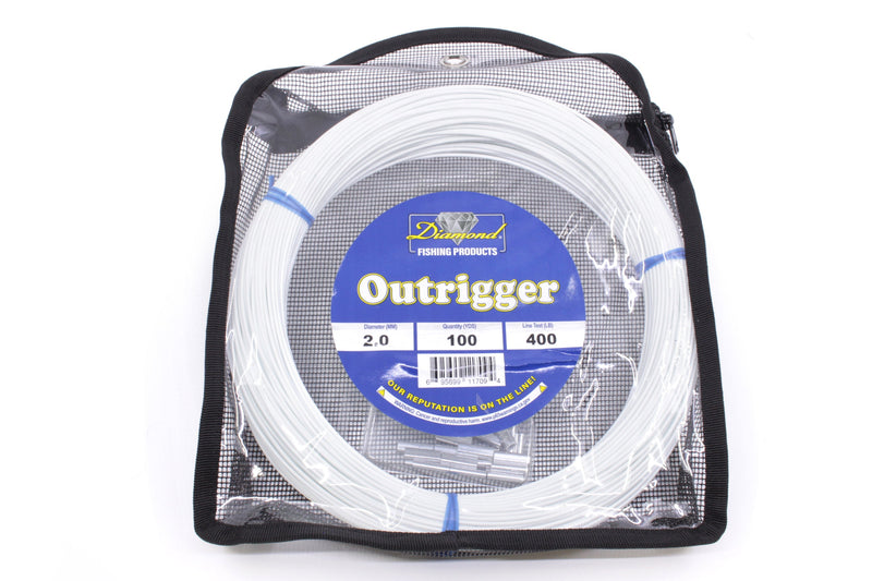 Diamond Fishing Products Outrigger Kits Nylon Mono-Line with Sleeves EZ-K