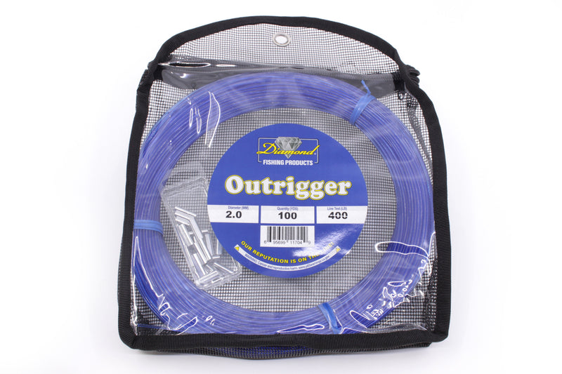 Diamond Fishing Products Outrigger Kits 400# Nylon Mono-Line with Sleeves