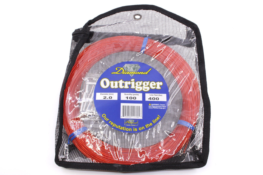 Diamond Fishing Products Outrigger Kits Nylon Mono-Line with Sleeves EZ-K
