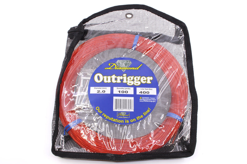 Diamond Fishing Products Outrigger Kits 400# Nylon Mono-Line with Sleeves