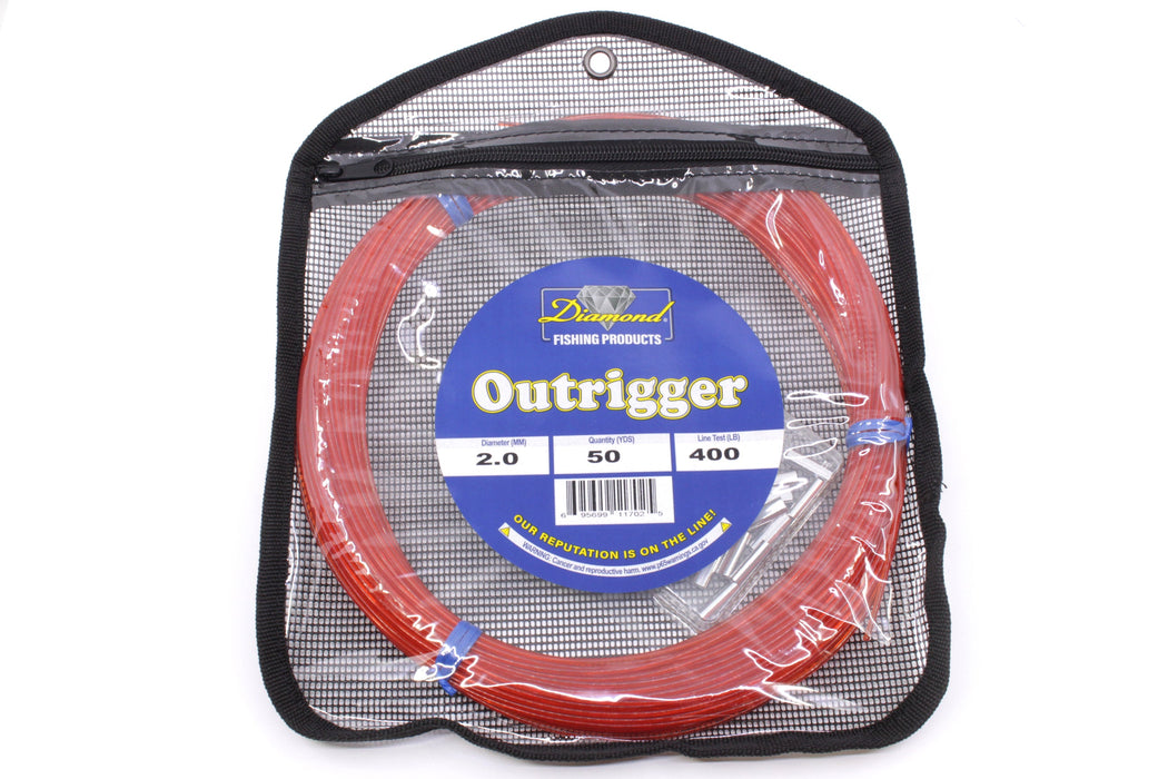 Diamond Fishing Products Outrigger Kits Nylon Mono-Line with Sleeves EZ-K