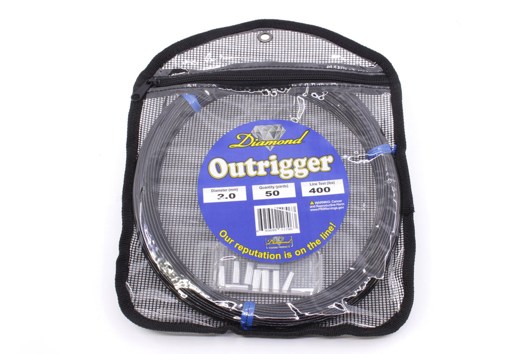 Diamond Fishing Products Outrigger Kits Nylon Mono-Line with Sleeves EZ-K