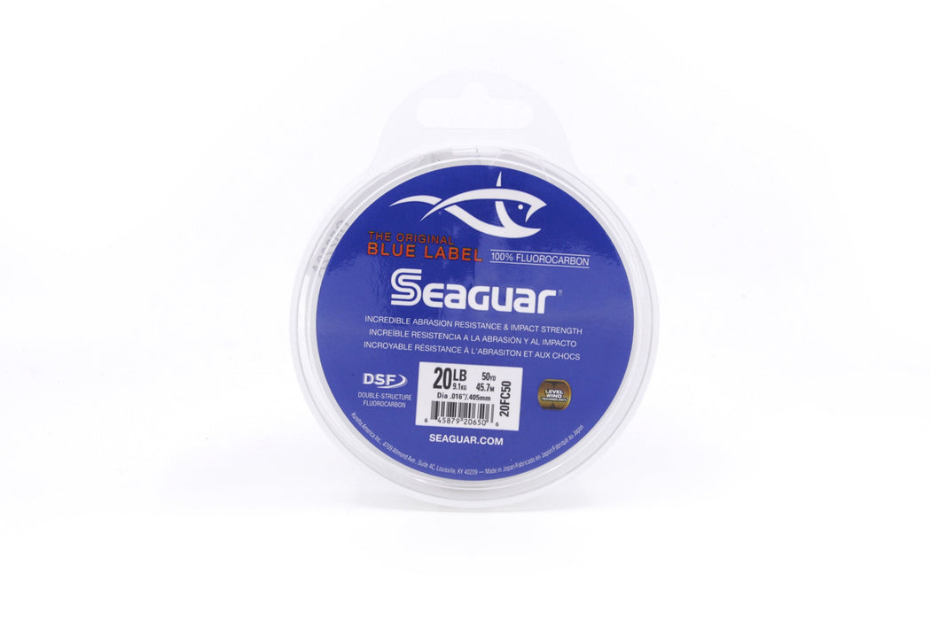 Seaguar Blue Label Fluorocarbon Leader 50YD 20#-80# EZ-K