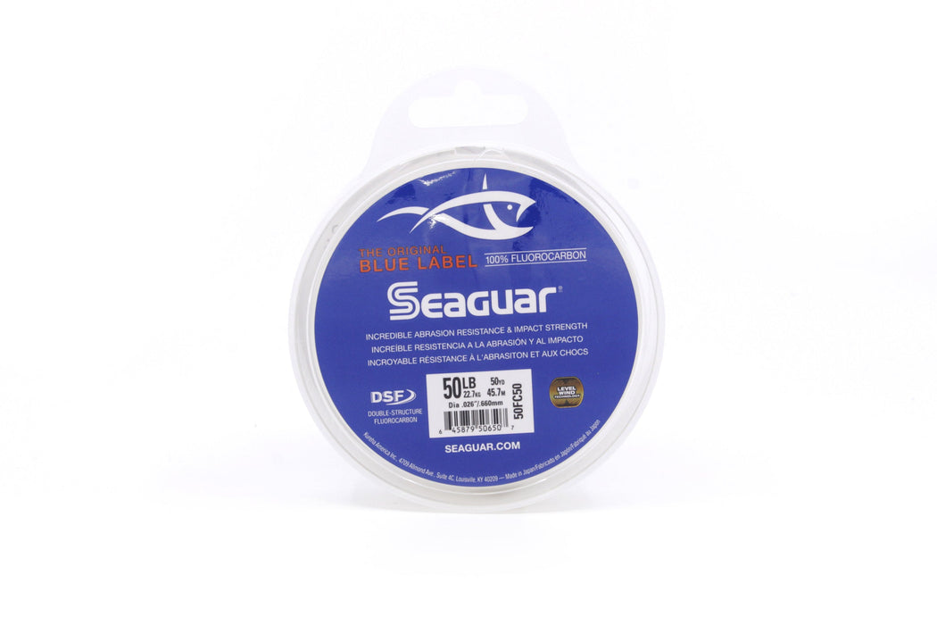 Seaguar Blue Label Fluorocarbon Leader 50YD 20#-80# EZ-K