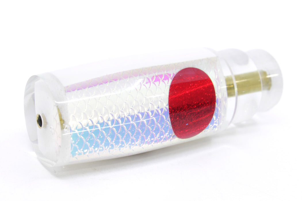 Koya Lures White Rainbow Scale White Pearl Red Eyes Hard Head 9" 2oz