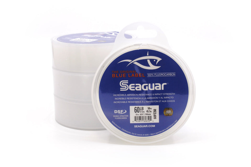 Seaguar Blue Label Fluorocarbon Leader 50YD 20#-80# EZ-K