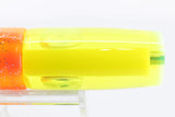 Koya Lures Yellow Rainbow Scale Yellow Pearl Doll Eyes Hard Head 9" 4oz Skirted Orange