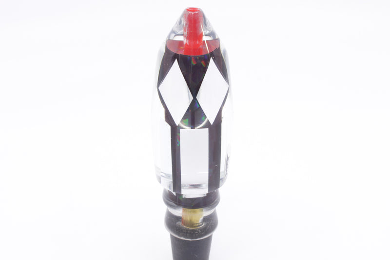Aloha Lures Clear Mirrored Black Rainbow Deep Six 9" 4.7oz