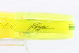 Koya Lures Yellow Rainbow Starburst Yellow Pearl Doll Eyes Hard Head 9" 4oz Skirted Orange