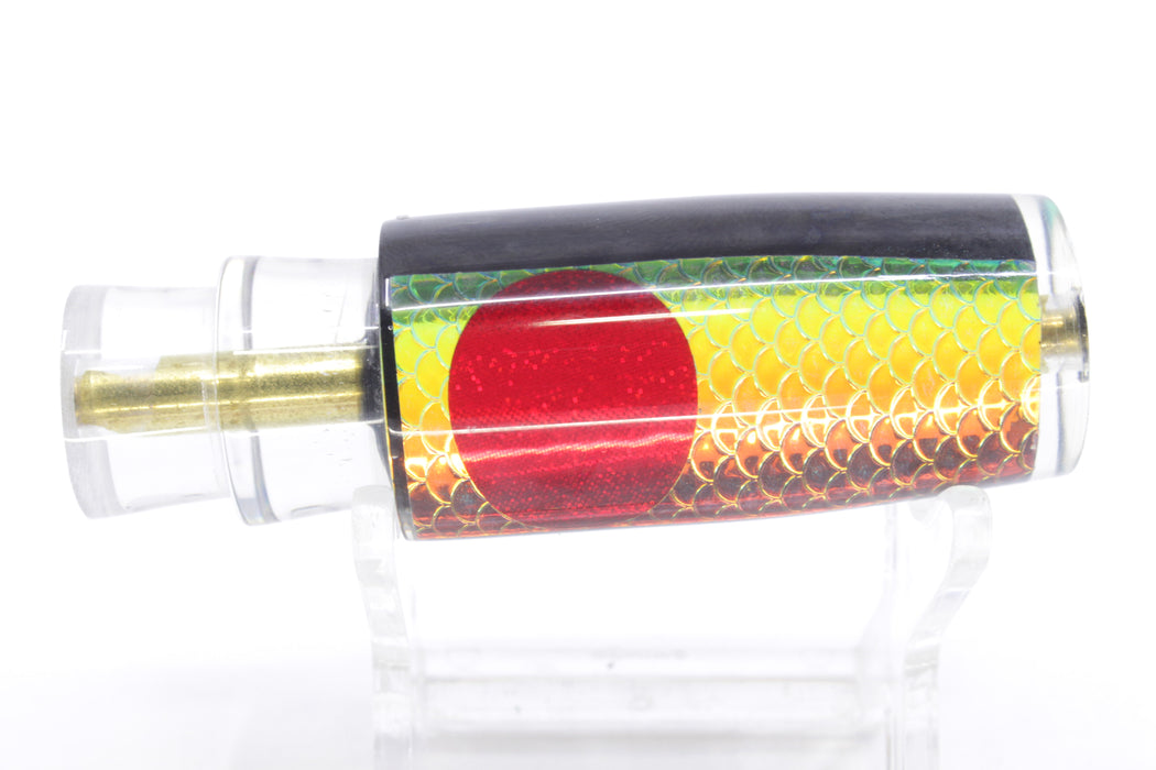 Koya Lures Rainbow Scale Black Pearl Red Eyes Hard Head 7" 1.4oz