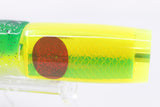 Koya Lures Yellow Rainbow Scale Yellow Pearl Red Eyes Hard Head 9" 4oz Skirted Green