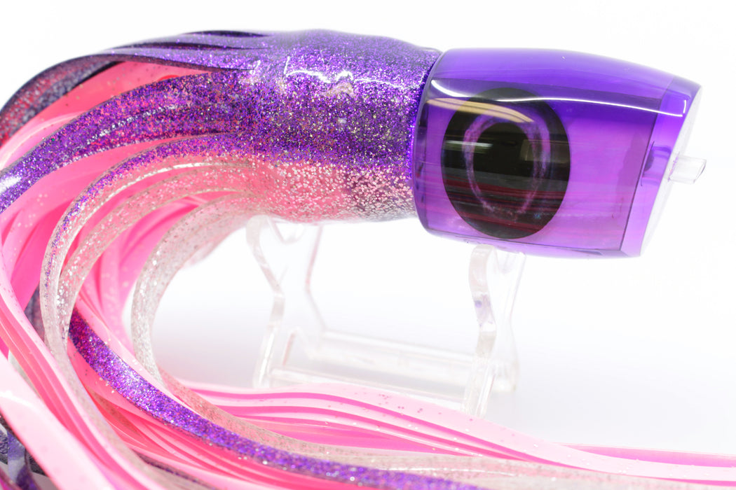 Moyes Lures Light Purple MOP Purple Back Medium J-Boy 12" 7oz Skirted Purple-Pink