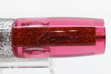 Koya Lures Pink Rainbow Scale Orange Glitter Pearl Doll Eyes Hard Head 9" 4oz Skirted