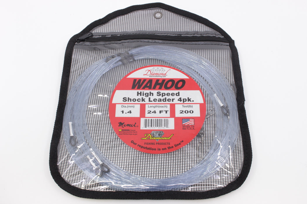 diamond fishing products wahoo lures Diamond Fishing Products Wahoo Shock Leader 24Ft 4pk — GZ Lures Big Game Supply