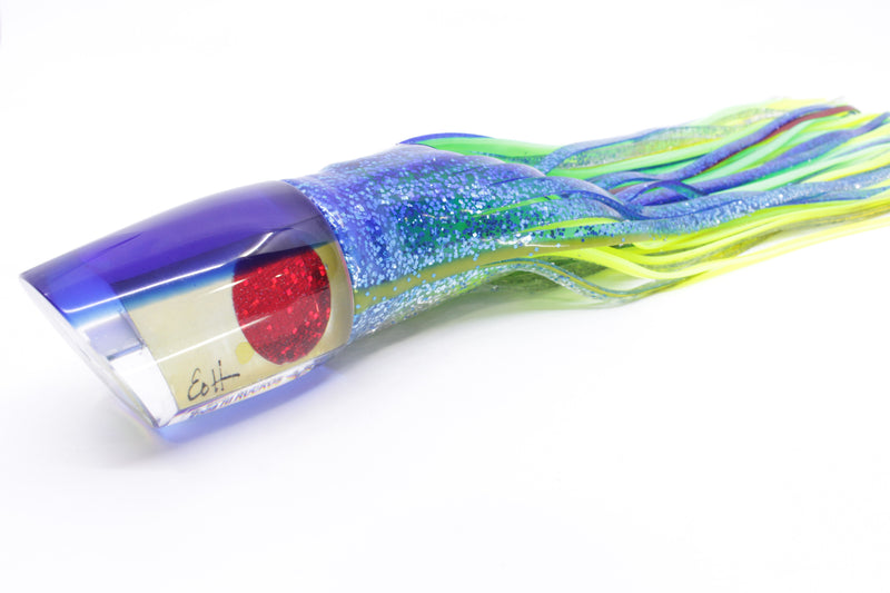 Marlin Magic Golden MOP Blue Back Red Eyes Ruckus 12" 11oz Skirted Blue-Silver/Green