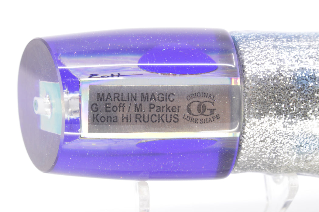 Marlin Magic White Awabi Blue Back Red Eyes Ruckus 12" 11oz Skirted Blue Aurora