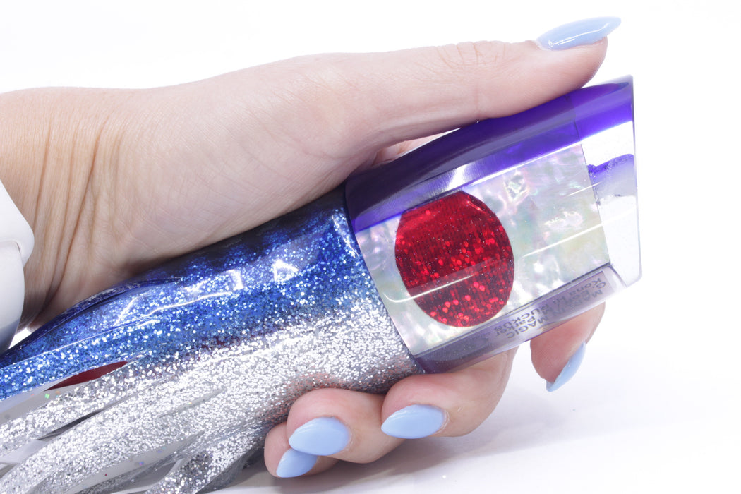 Marlin Magic White Awabi Blue Back Red Eyes Ruckus 12" 11oz Skirted Blue Aurora