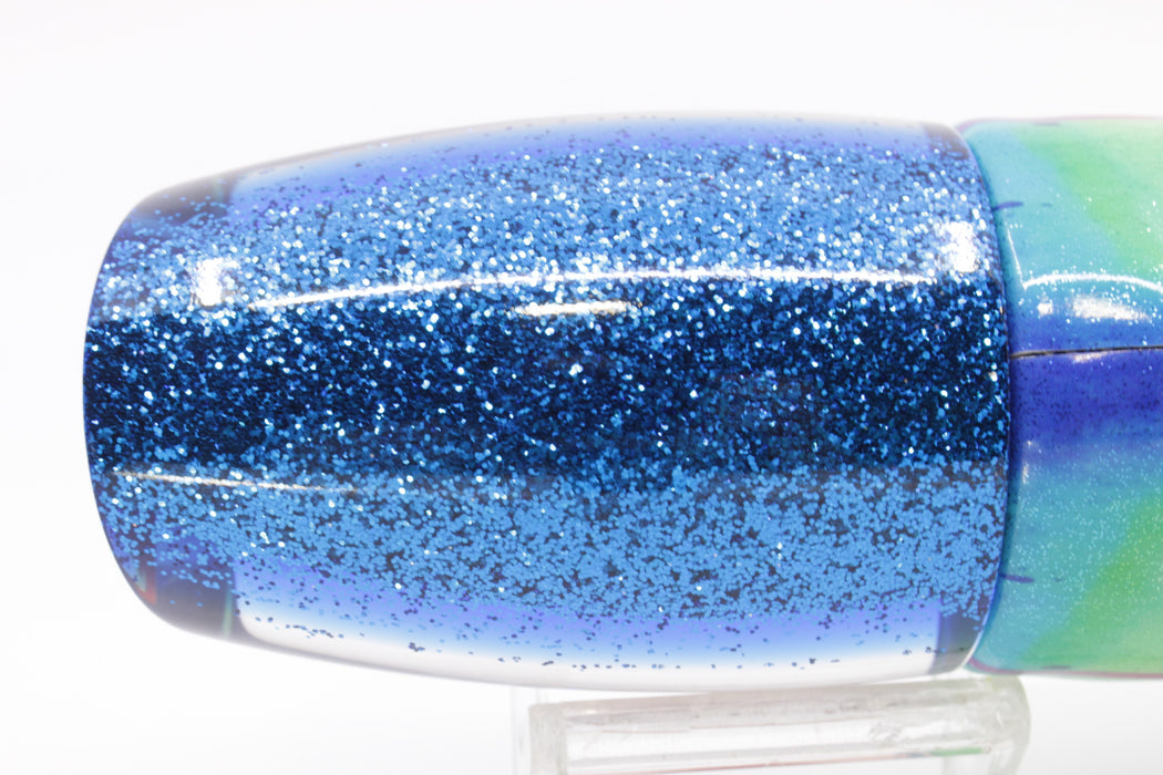 TANTRUM Lures Rainbow Scale Blue Back XL Bandit 14" 12.7oz Fire Tailz Vinyl Mad Mahi