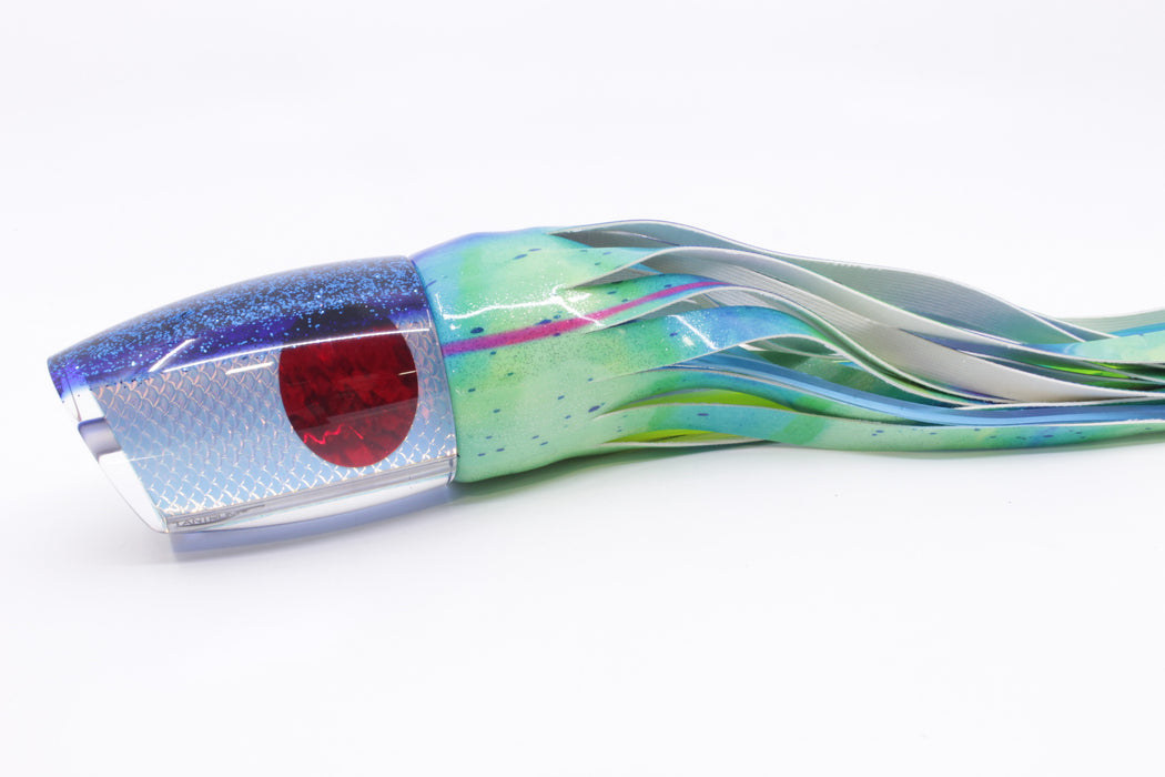 TANTRUM Lures Rainbow Scale Blue Back XL Bandit 14" 12.7oz Fire Tailz Vinyl Mad Mahi