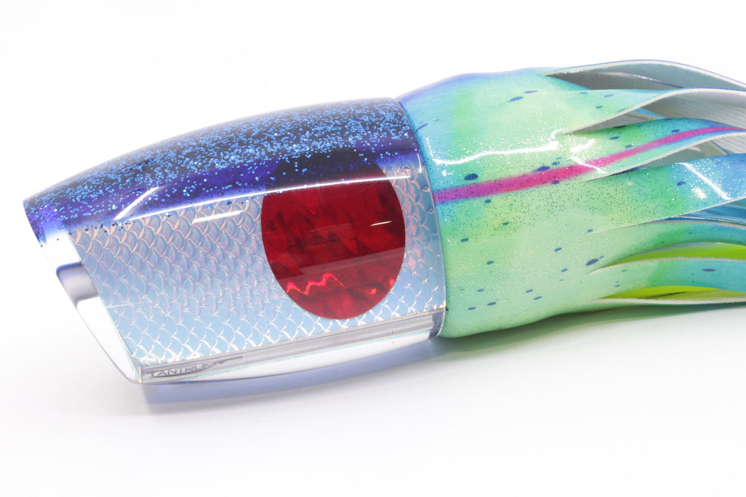 TANTRUM Lures Rainbow Scale Blue Back XL Bandit 14" 12.7oz Fire Tailz Vinyl Mad Mahi