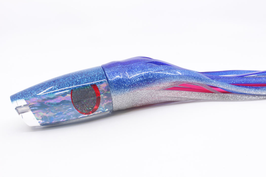 TANTRUM Lures Blue Awabi Blue Back XL Plunger 14" 12oz Skirted Blue-Silver