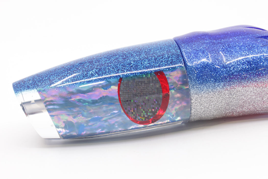 TANTRUM Lures Blue Awabi Blue Back XL Plunger 14" 12oz Skirted Blue-Silver