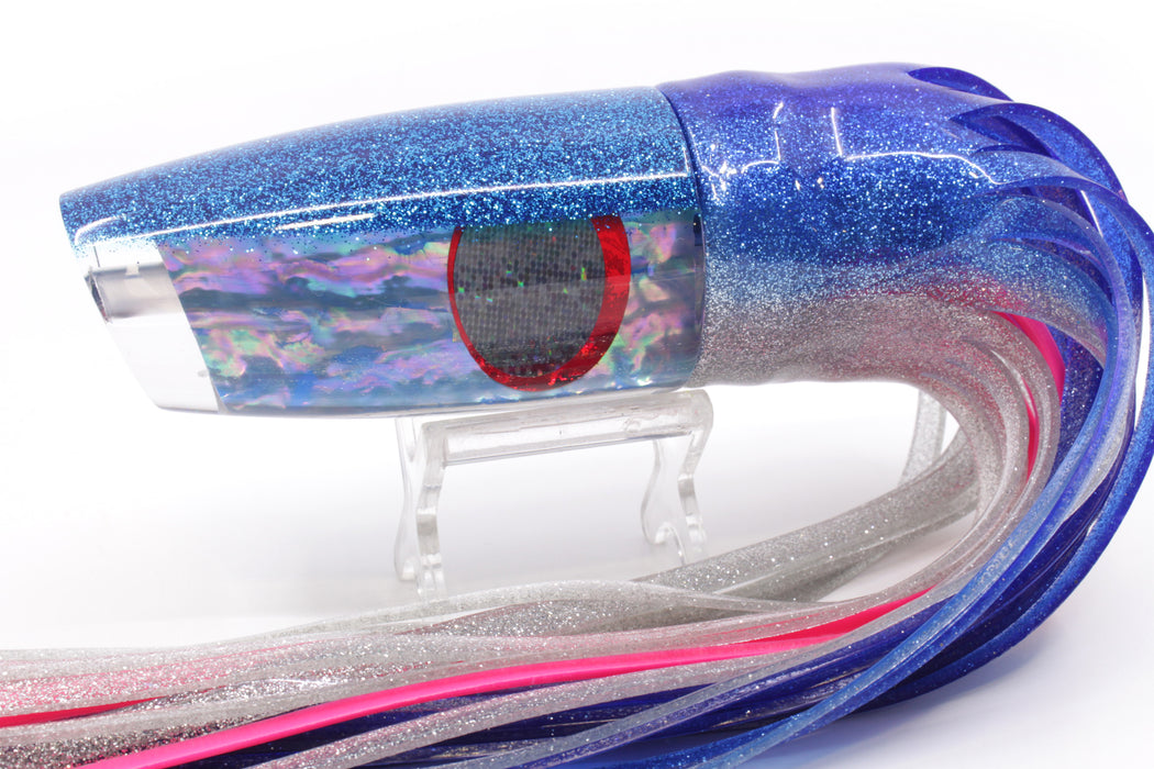 TANTRUM Lures Blue Awabi Blue Back XL Plunger 14" 12oz Skirted Blue-Silver