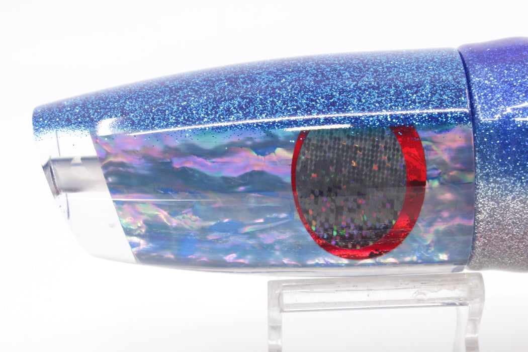 TANTRUM Lures Blue Awabi Blue Back XL Plunger 14" 12oz Skirted Blue-Silver