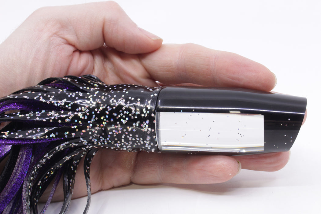 Tanigawa Lures Mirrored Black Beauty Plunger 9" 6.4oz Skirted Black/Purple