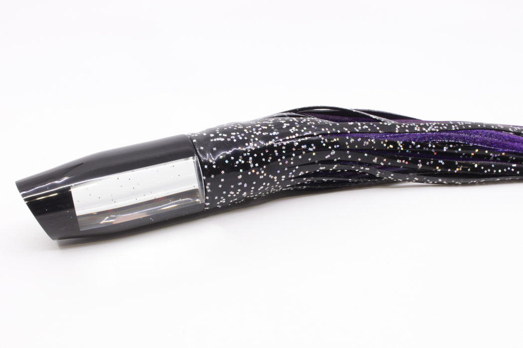 Tanigawa Lures Mirrored Black Beauty Plunger 9" 6.4oz Skirted Black/Purple